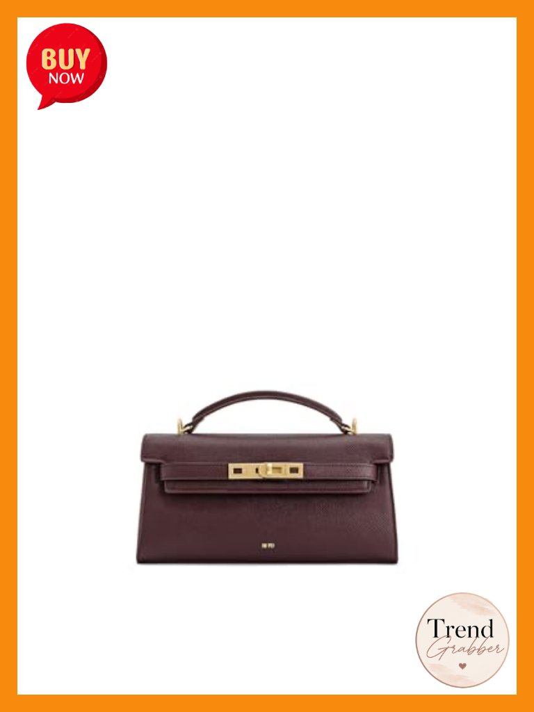 Vegan Leather Top Handle Bag With Crossbody Strap